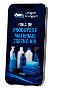 Mockup do Guia de Produtos e Materiais Essenciais.