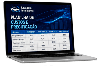 Mockup da Planilha de Custos e Precificação.